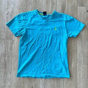 Mens US Polo Assn Blue Vneck Shirt - S